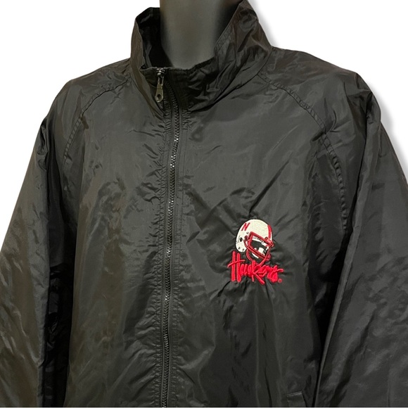 Vintage 90s Logo Athletic Nebraska Huskers Windbreaker - Picture 3 of 4